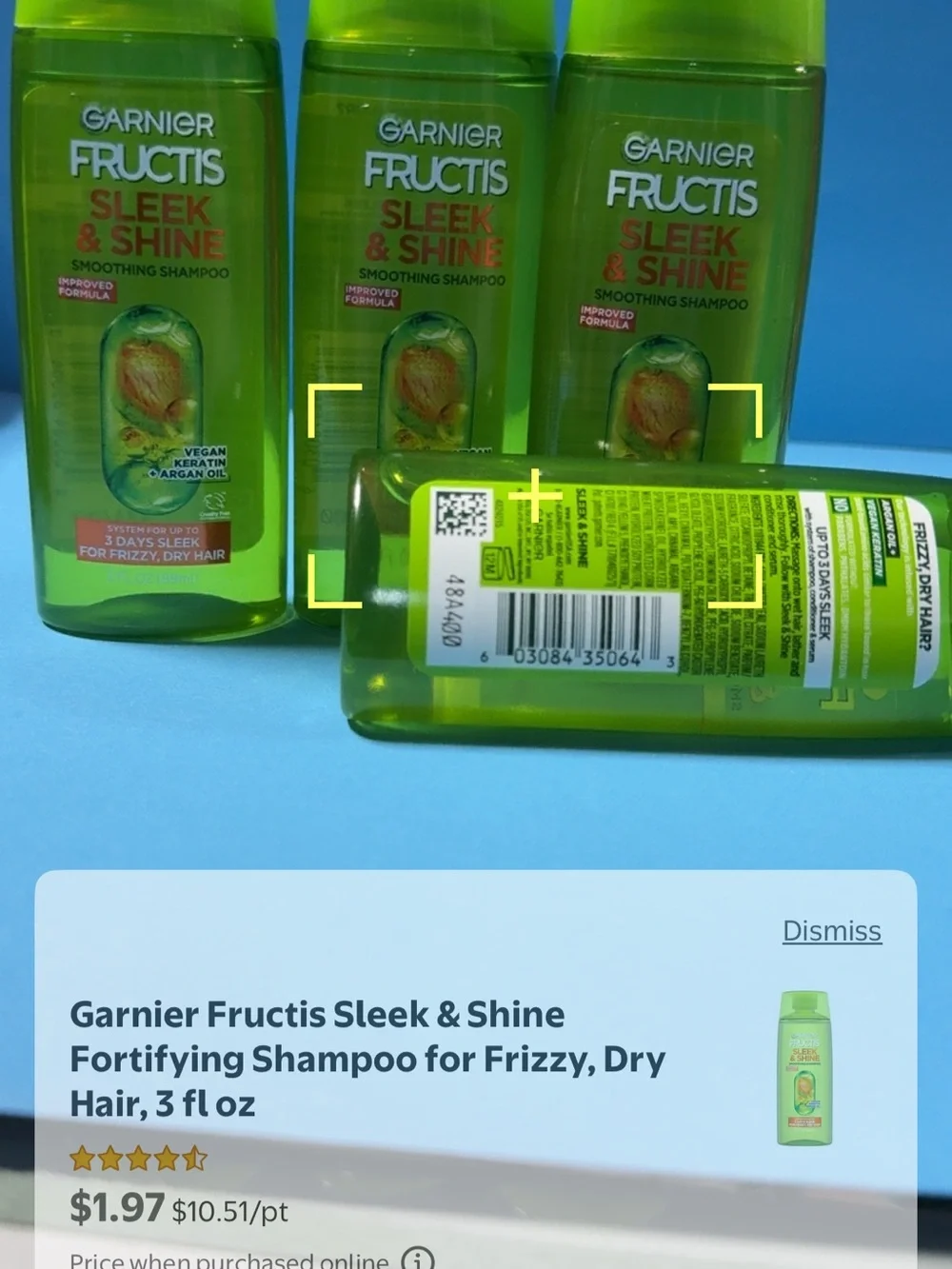 Garnier smoothing shampoo